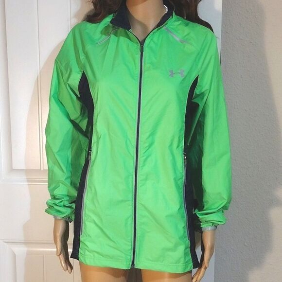 Under Armour Women's Size Small Lime Green Allseason Gear Jacket Dri fit - Picture 1 of 13